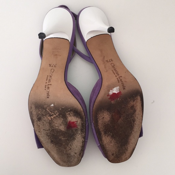 Christian Lacroix Vintage 90s Sling Back Pumps - Picture 6 of 13